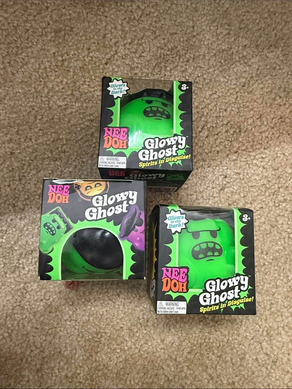 Schylling NEEDOH Glowy Ghost Spirits in Disguise Glows in the Dark